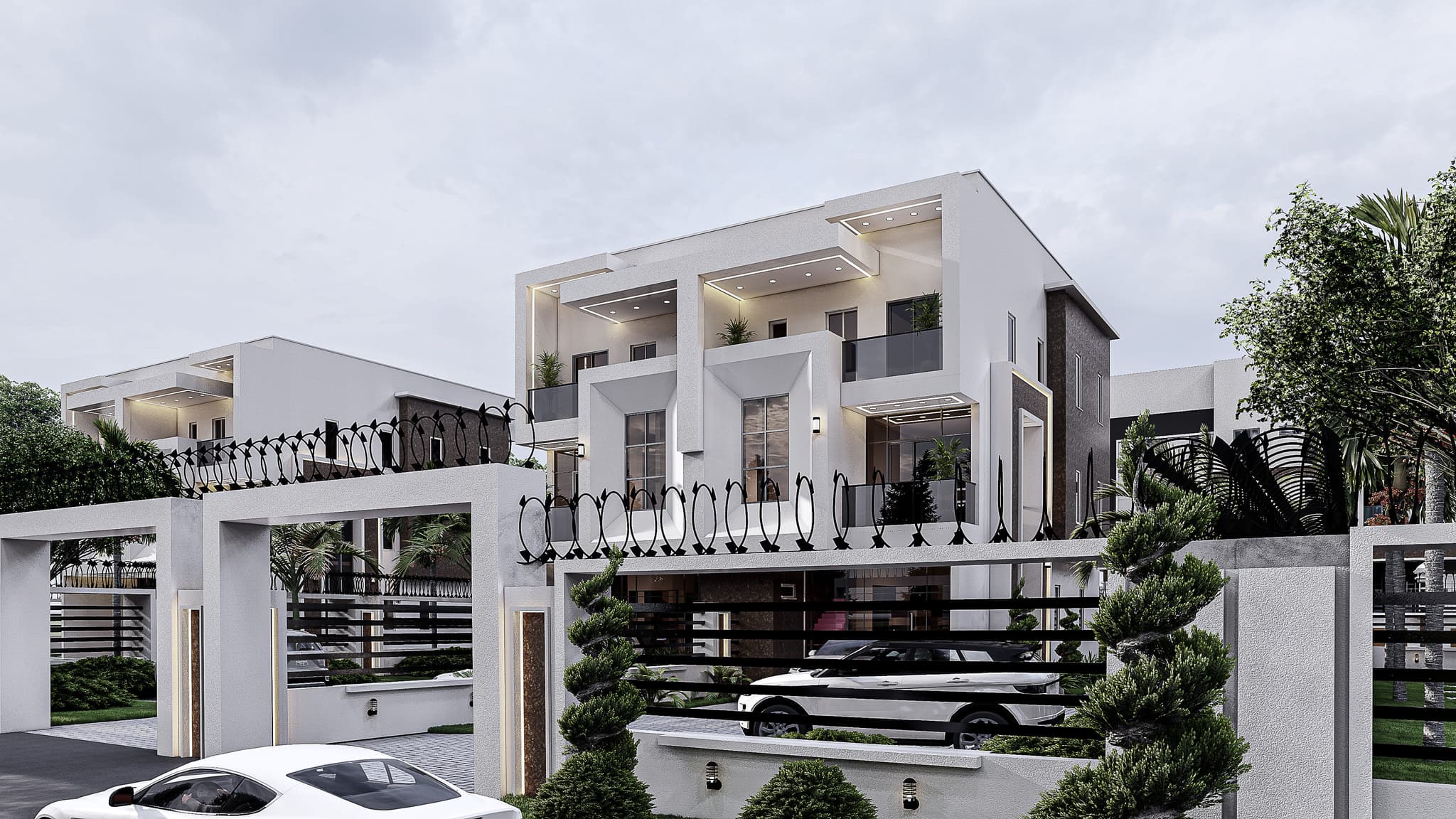Luxury Twin 5-Bedroom Triplex with Spacious Interiors-6