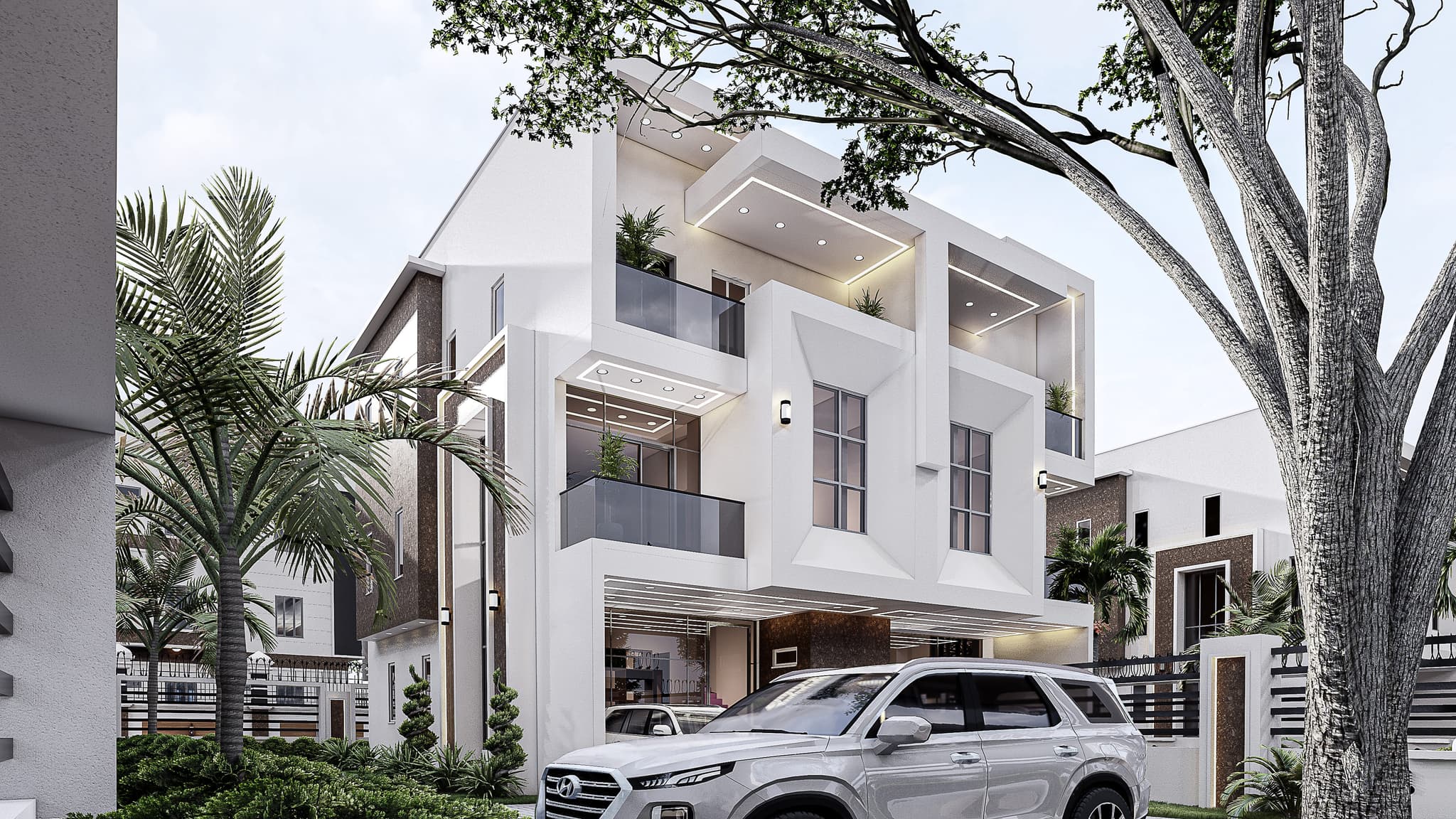 Luxury Twin 5-Bedroom Triplex with Spacious Interiors-3