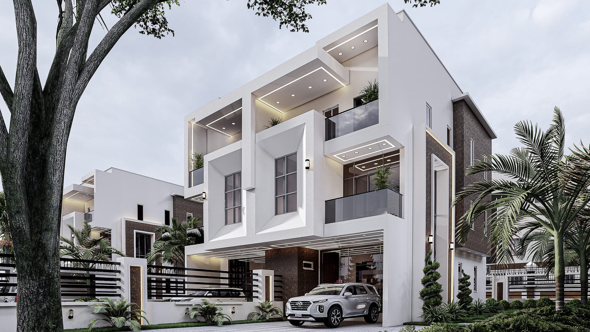 Luxury Twin 5-Bedroom Triplex with Spacious Interiors-5