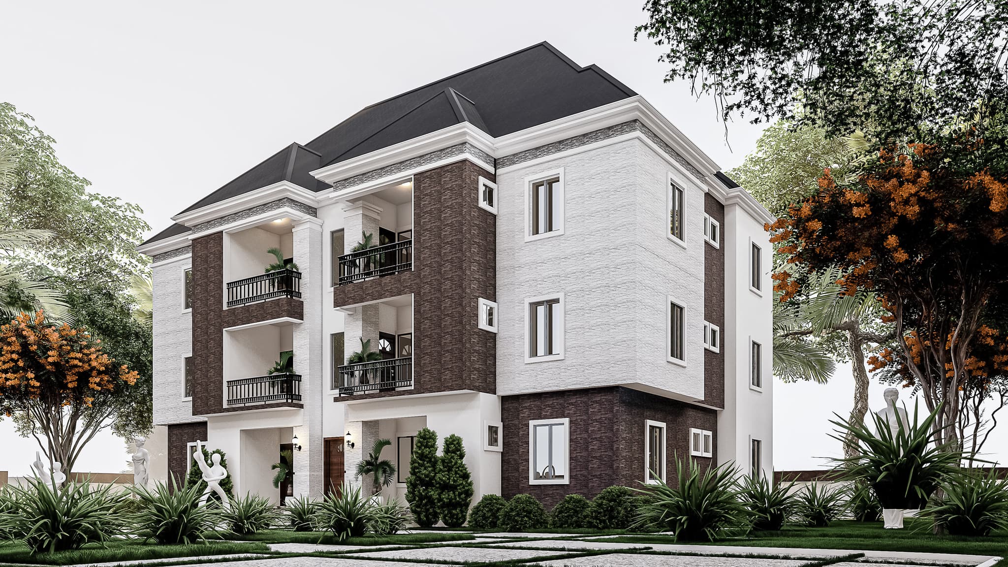 Elegant 6-Unit 2-Bedroom Block of Flats with Spacious Ensuite Rooms-4