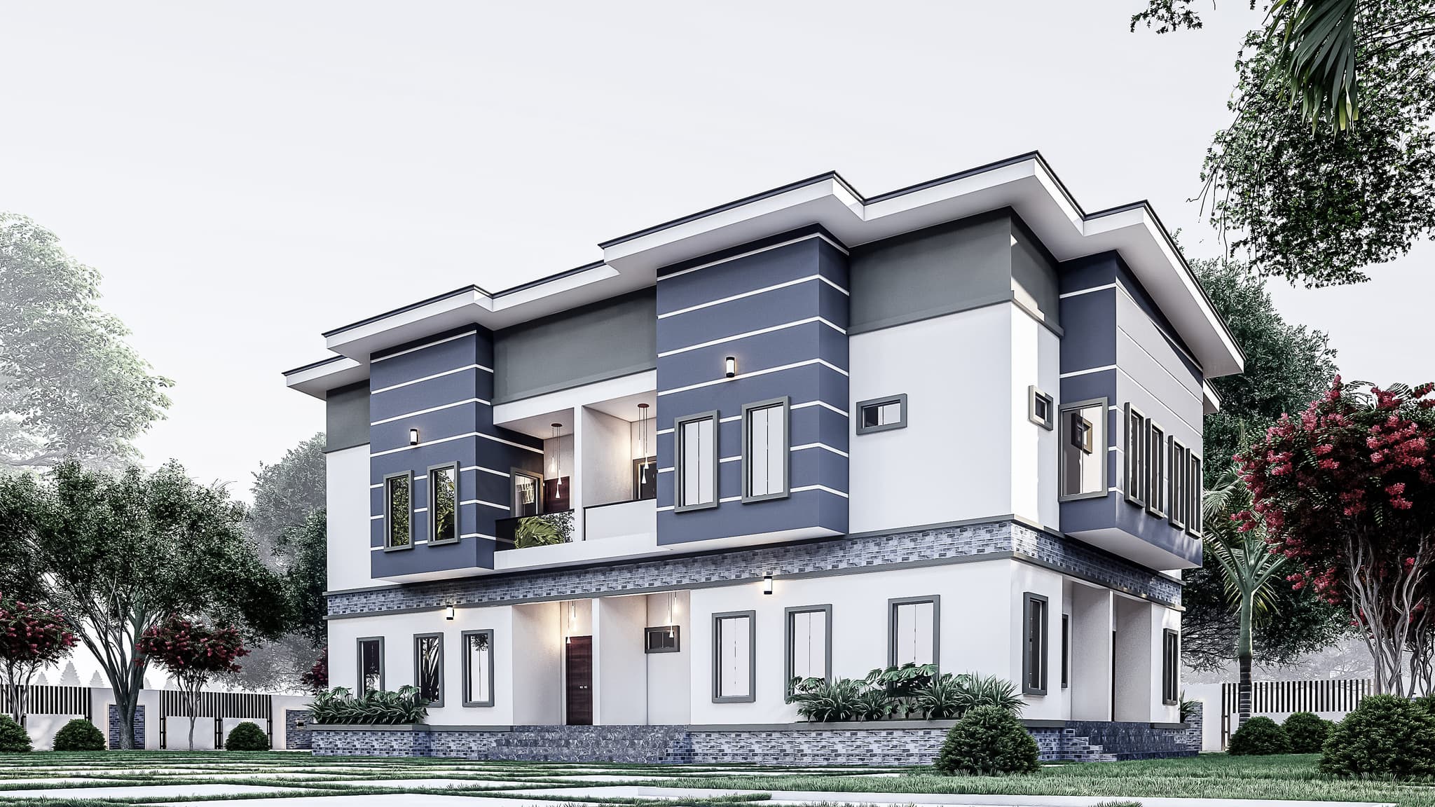 Modern Four 2-Bedroom Duplex Apartment Block – Functional & Spacious Design-3