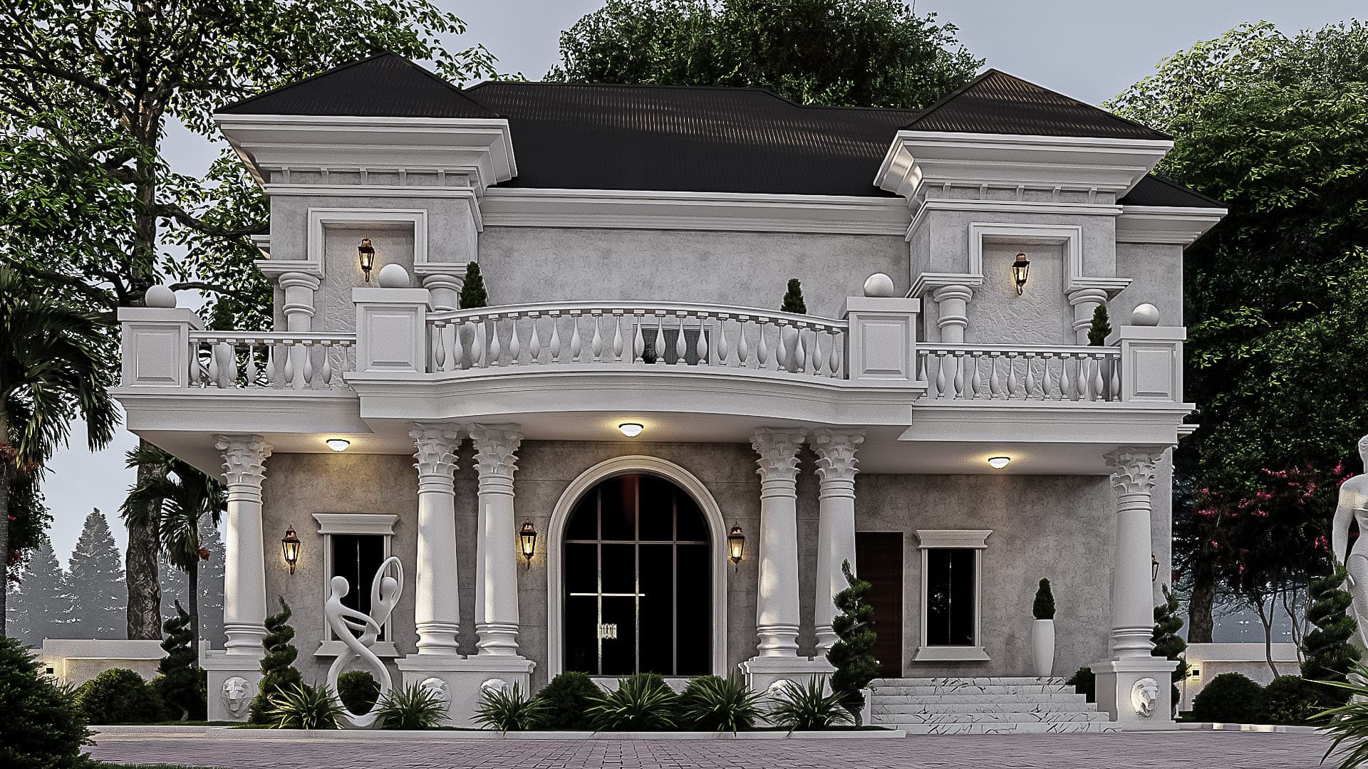 Elegant 4-Bedroom Duplex with Expansive Gallery and Wine Cellar-1