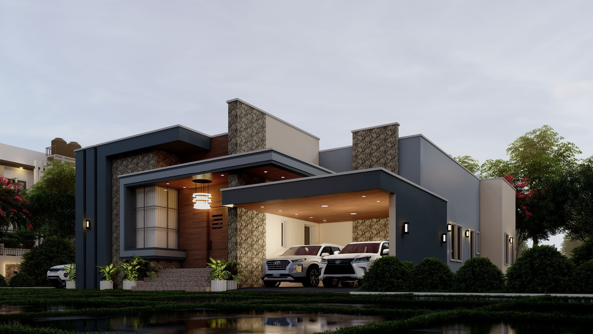 Contemporary 4-Bedroom All-Ensuite Bungalow with Spacious Lounge & Garage-1