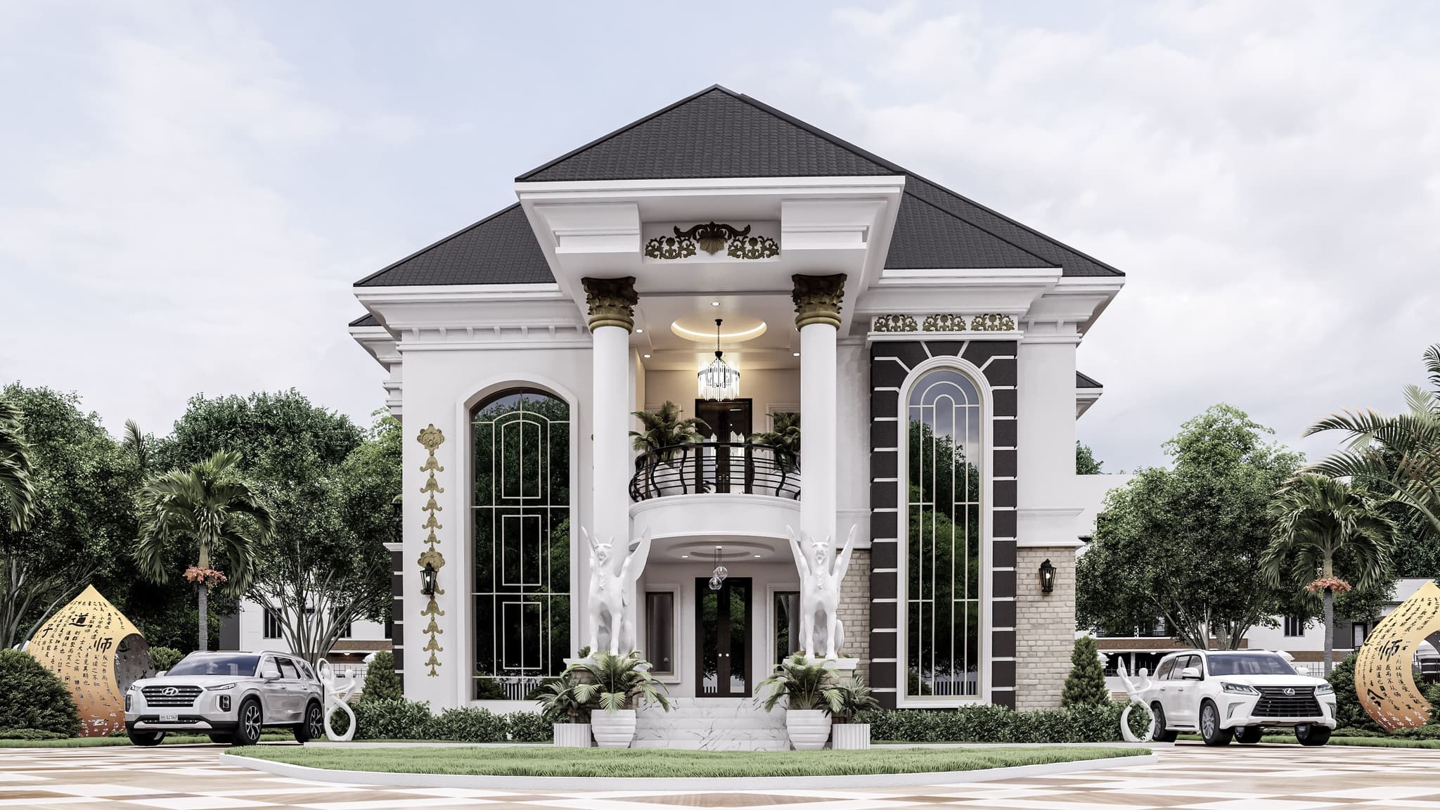 Elegant 4-Bedroom Duplex with Dual-Level Luxury and Family Lounge-1